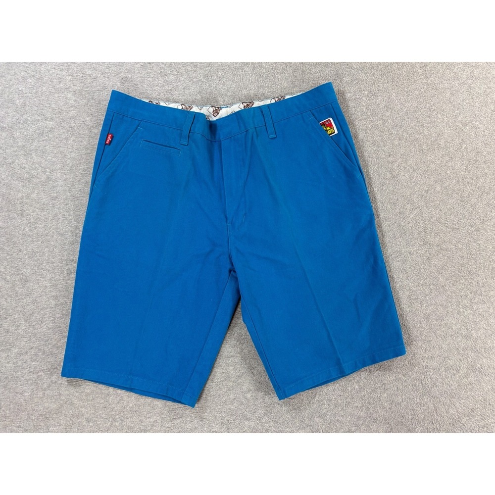 Ben Davis Cotton Chino Work Shorts (Men's 34) Blue - 9"